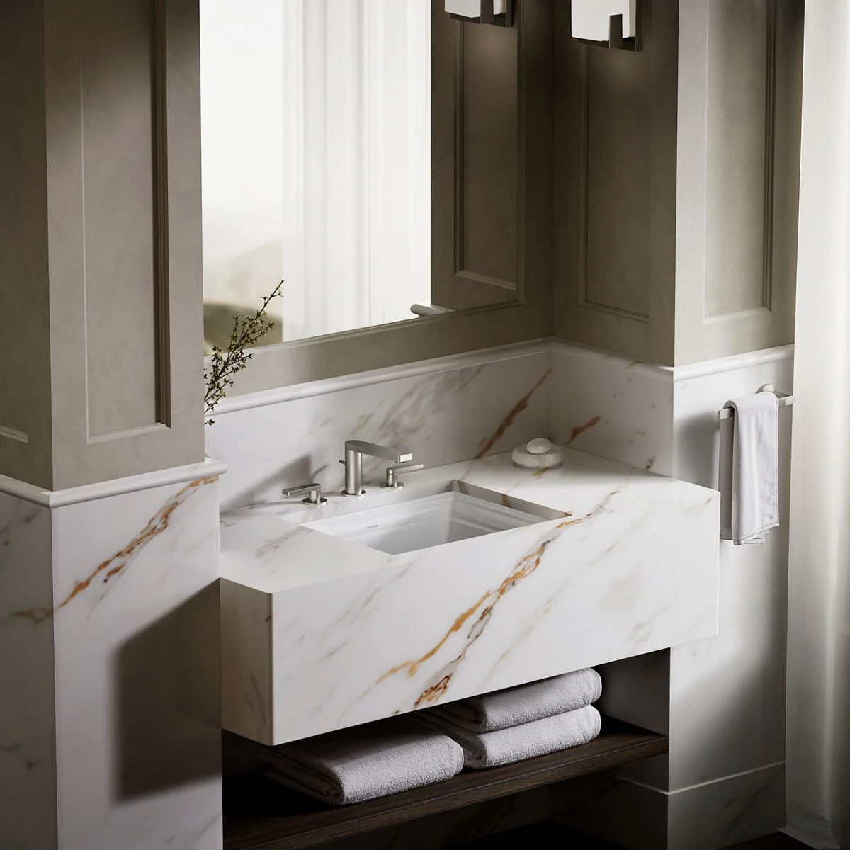 KOHLER K-2339 Memoirs 20" rectangular undermount bathroom sink - Image 42