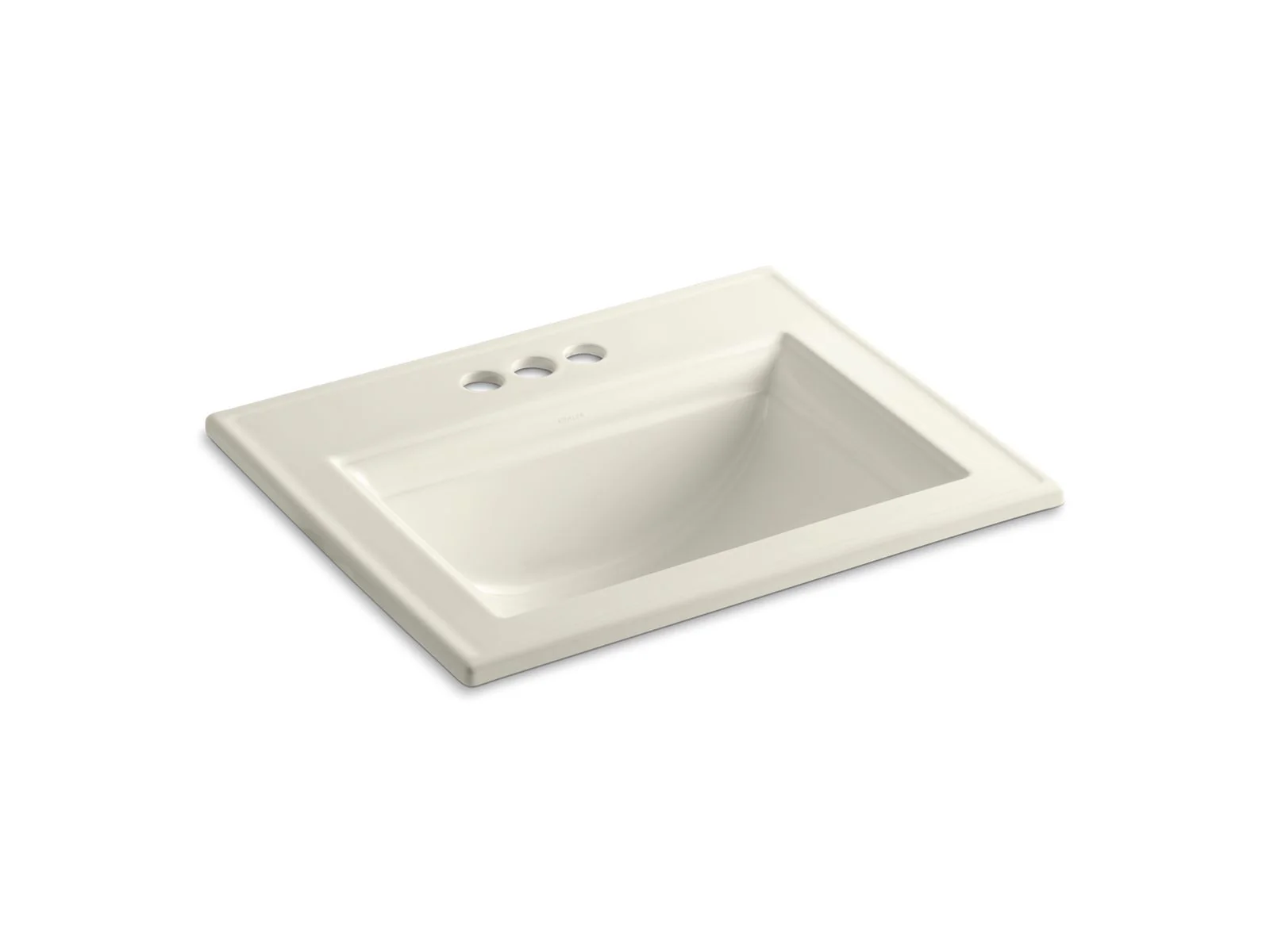 KOHLER K-2337-4 Memoirs 22-3/4" rectangular drop-in bathroom sink - Image 5