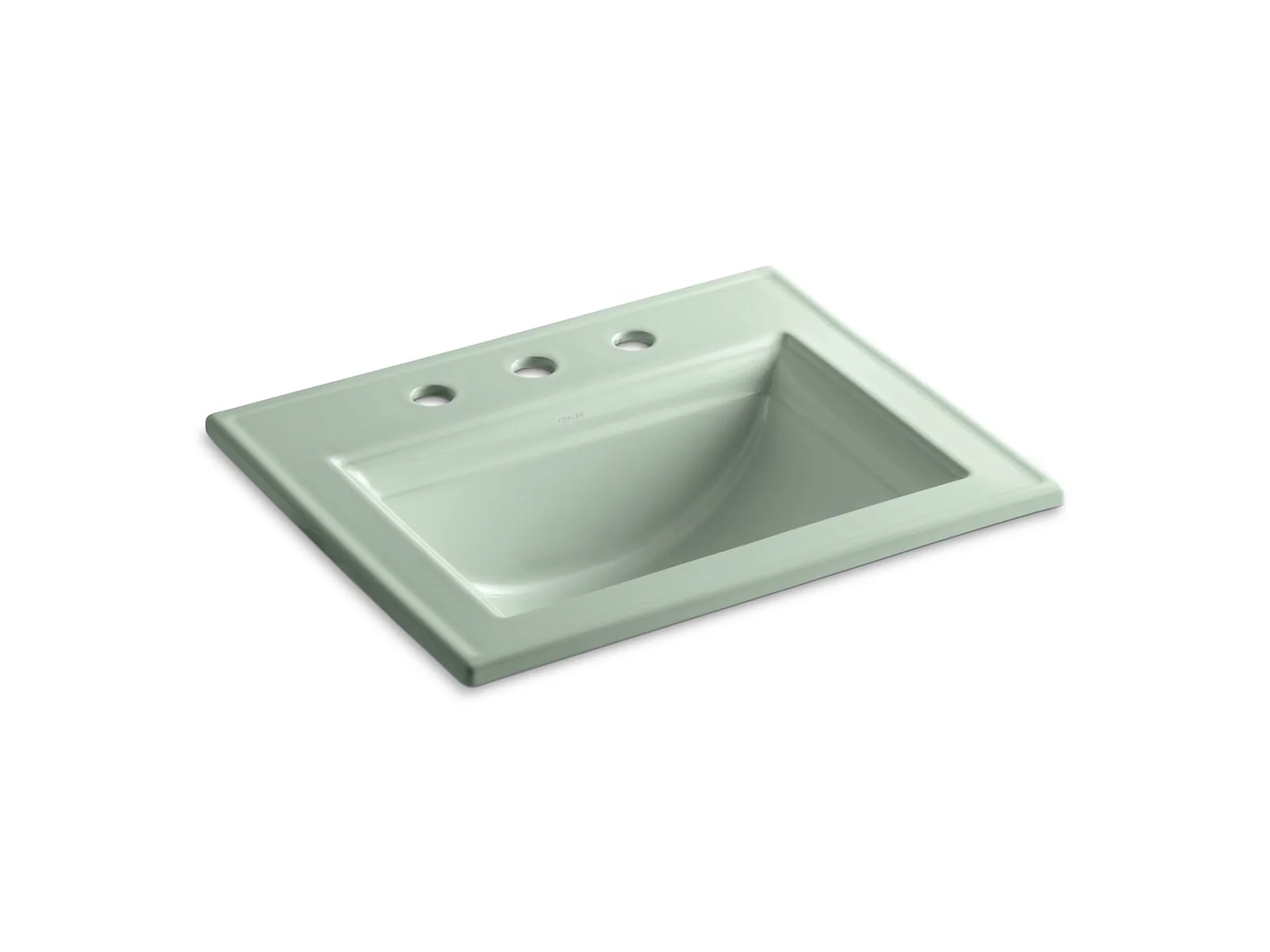 KOHLER K-2337-8 Memoirs 22-3/4" rectangular drop-in bathroom sink - Image 3