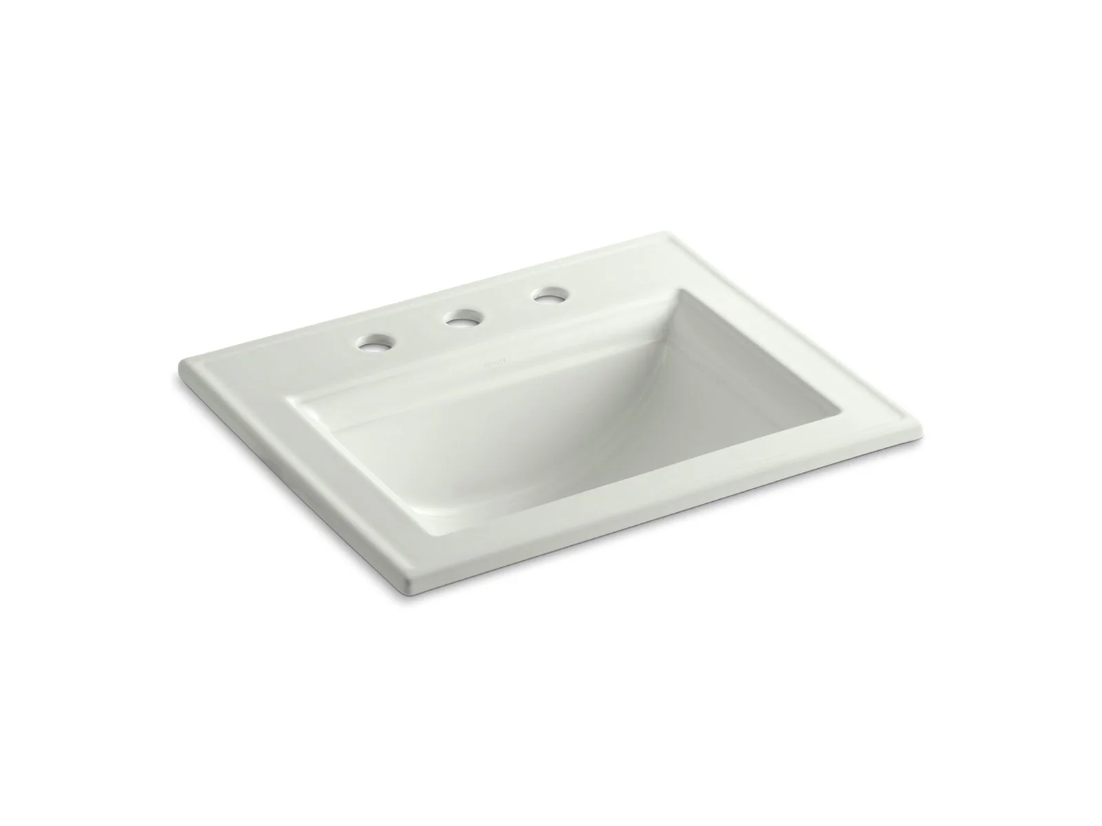 KOHLER K-2337-8 Memoirs 22-3/4" rectangular drop-in bathroom sink - Image 8