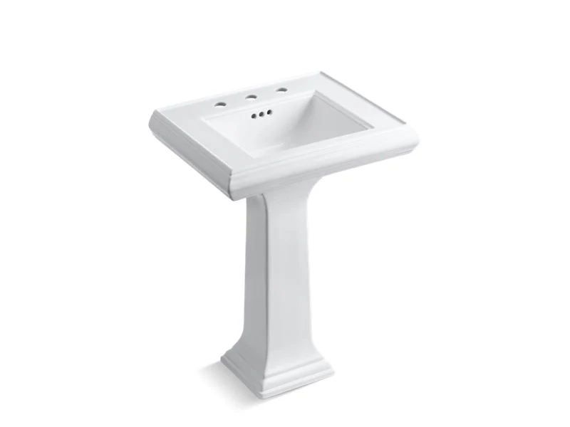 KOHLER K-2238-8 Memoirs 24-1/4" rectangular pedestal bathroom sink