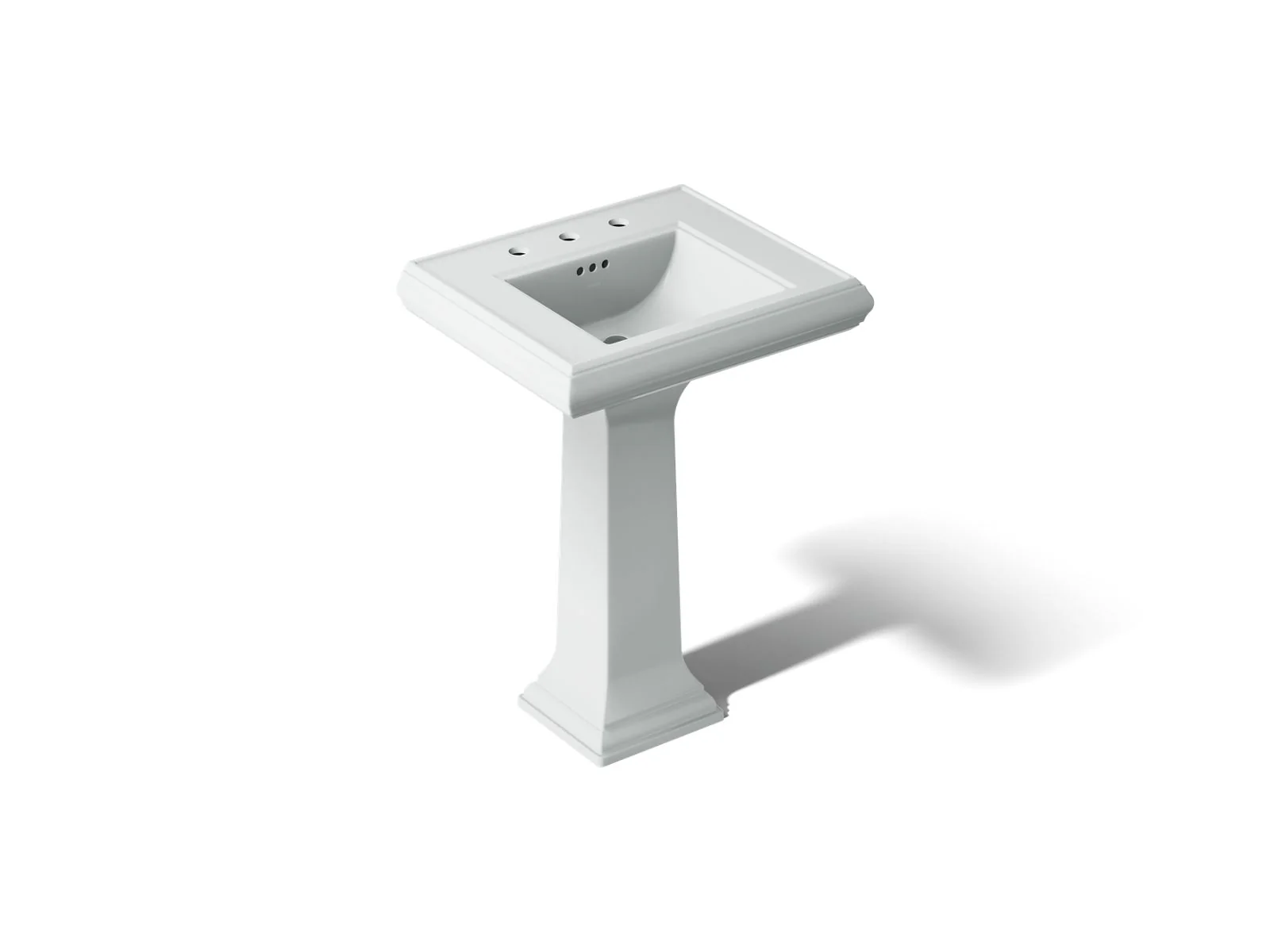 KOHLER K-2238-8 Memoirs 24-1/4" rectangular pedestal bathroom sink - Image 18
