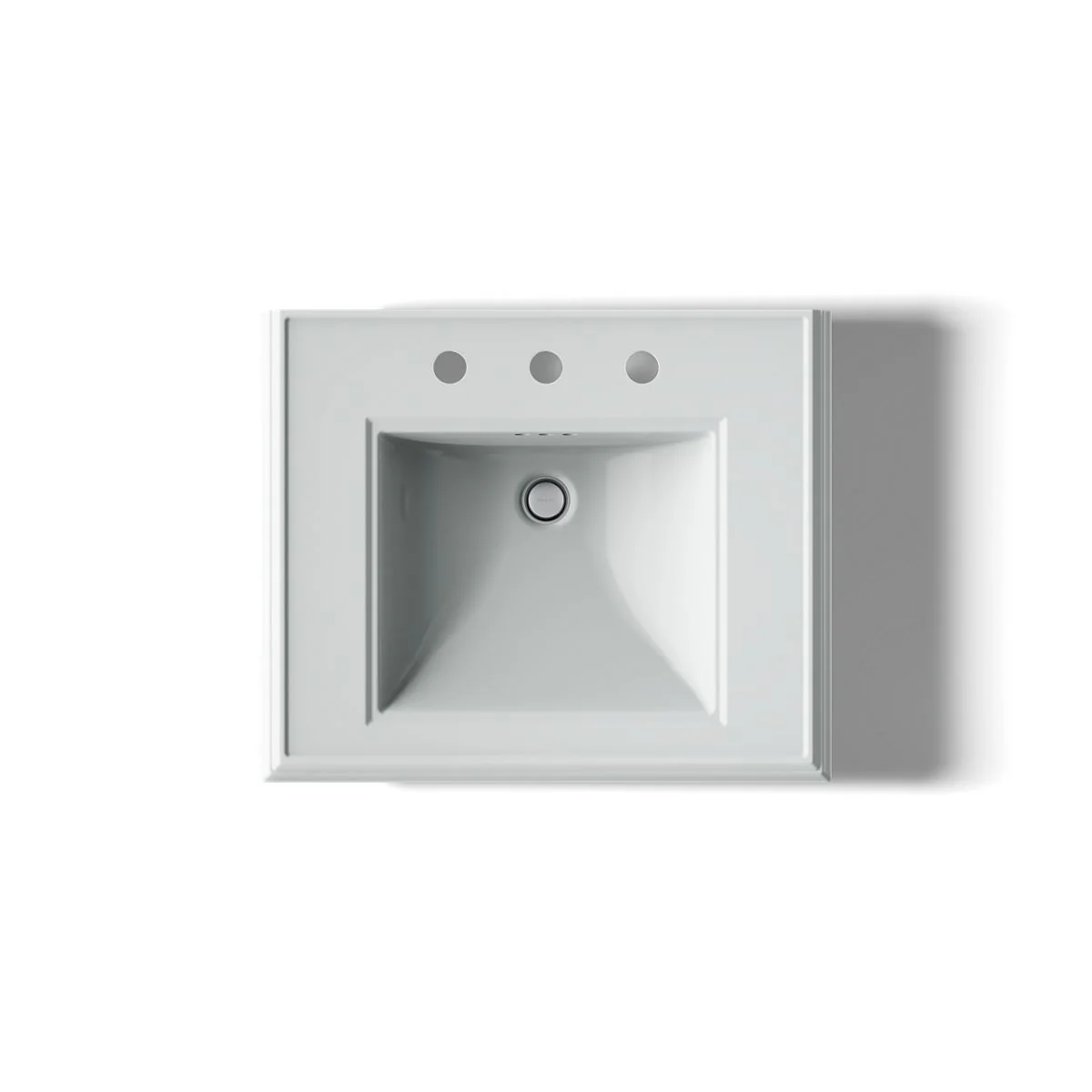 KOHLER K-2238-8 Memoirs 24-1/4" rectangular pedestal bathroom sink - Image 20