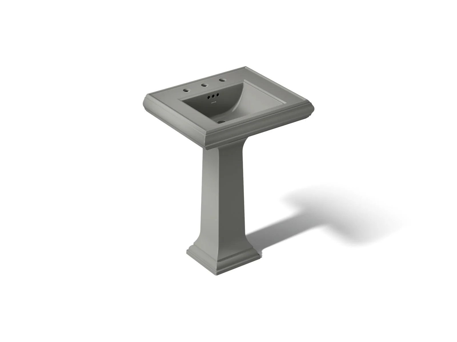 KOHLER K-2238-8 Memoirs 24-1/4" rectangular pedestal bathroom sink - Image 28