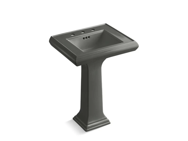 KOHLER K-2238-8 Memoirs 24-1/4" rectangular pedestal bathroom sink - Image 3