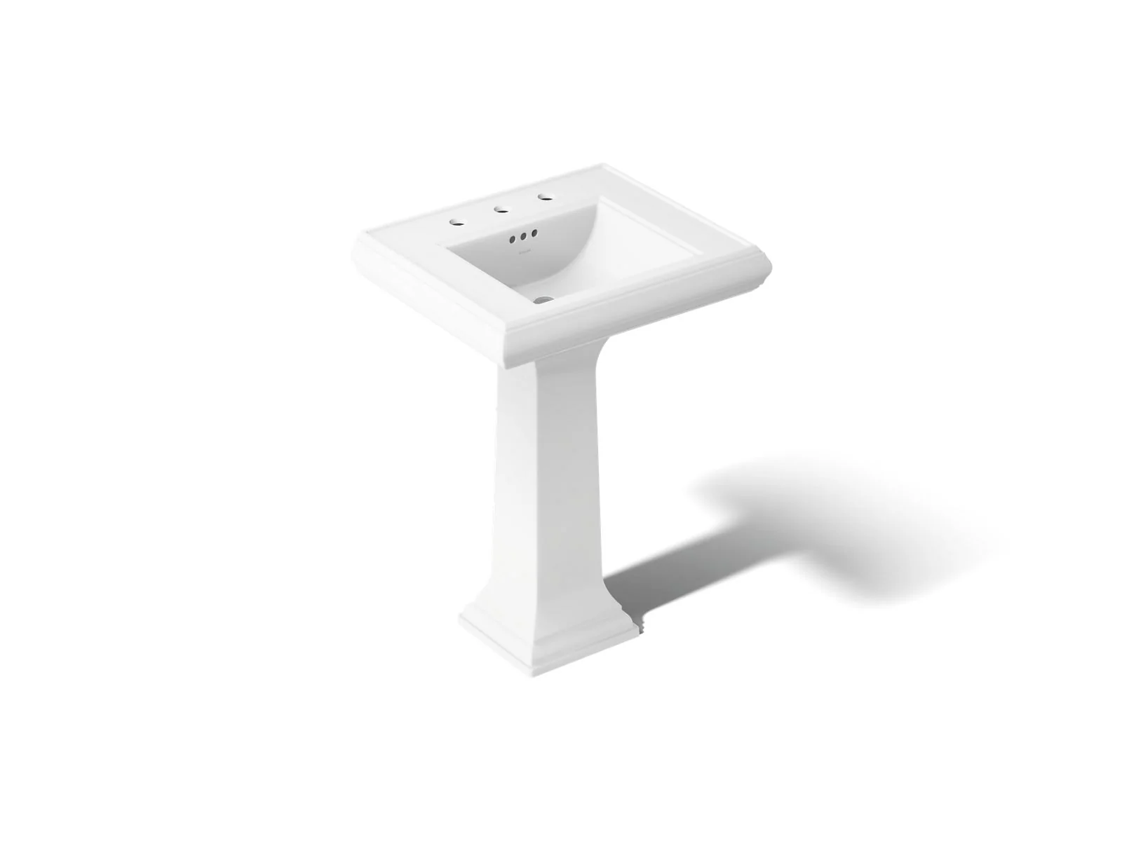 KOHLER K-2238-8 Memoirs 24-1/4" rectangular pedestal bathroom sink - Image 33