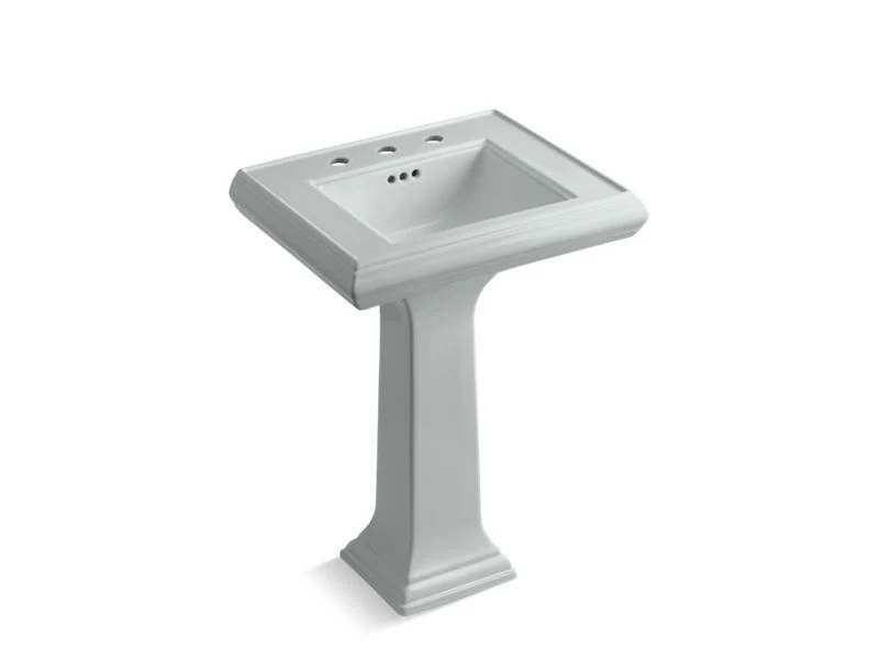 KOHLER K-2238-8 Memoirs 24-1/4" rectangular pedestal bathroom sink - Image 5