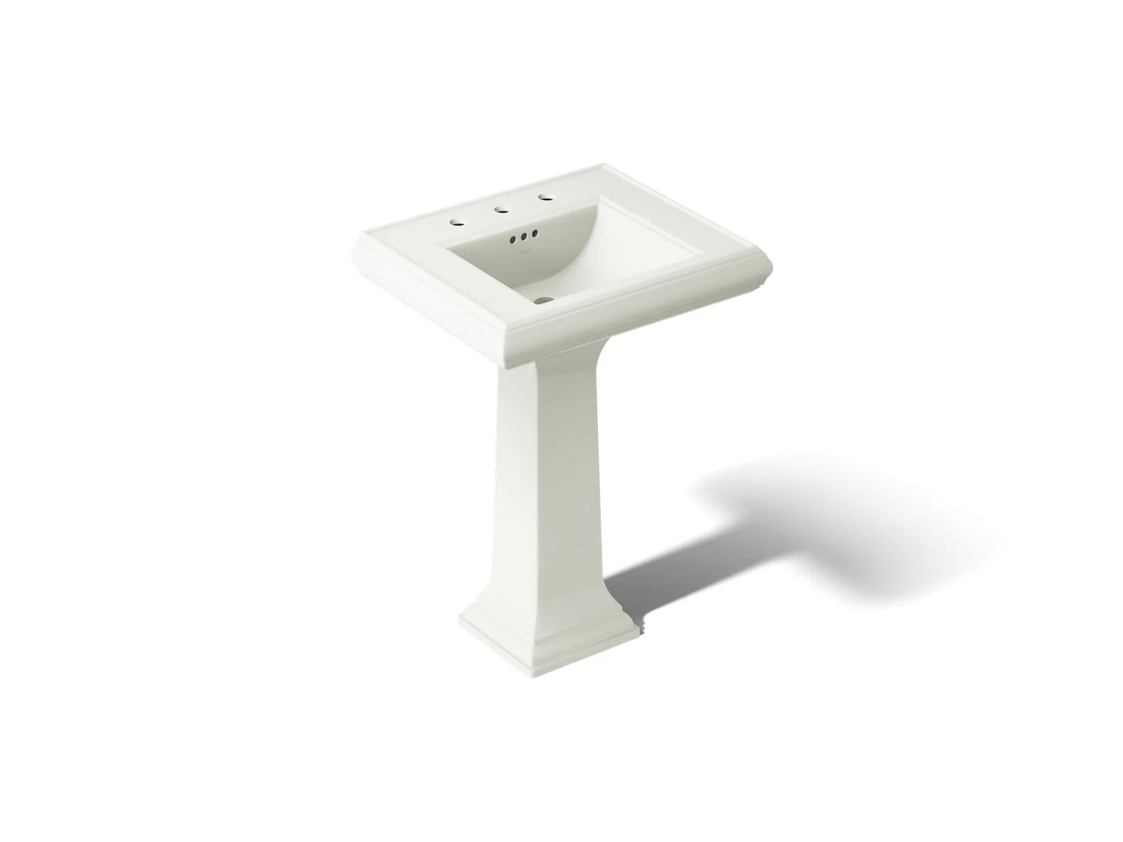 KOHLER K-2238-8 Memoirs 24-1/4" rectangular pedestal bathroom sink - Image 8