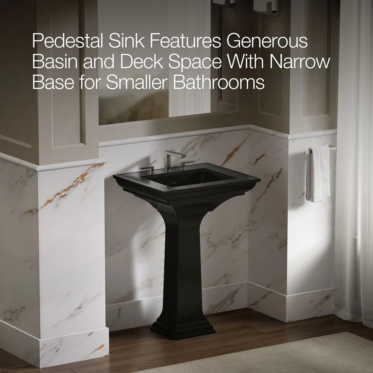 KOHLER K-2344-8 Memoirs Stately Pedestal Sink Combination with 8" Widespread - Image 27