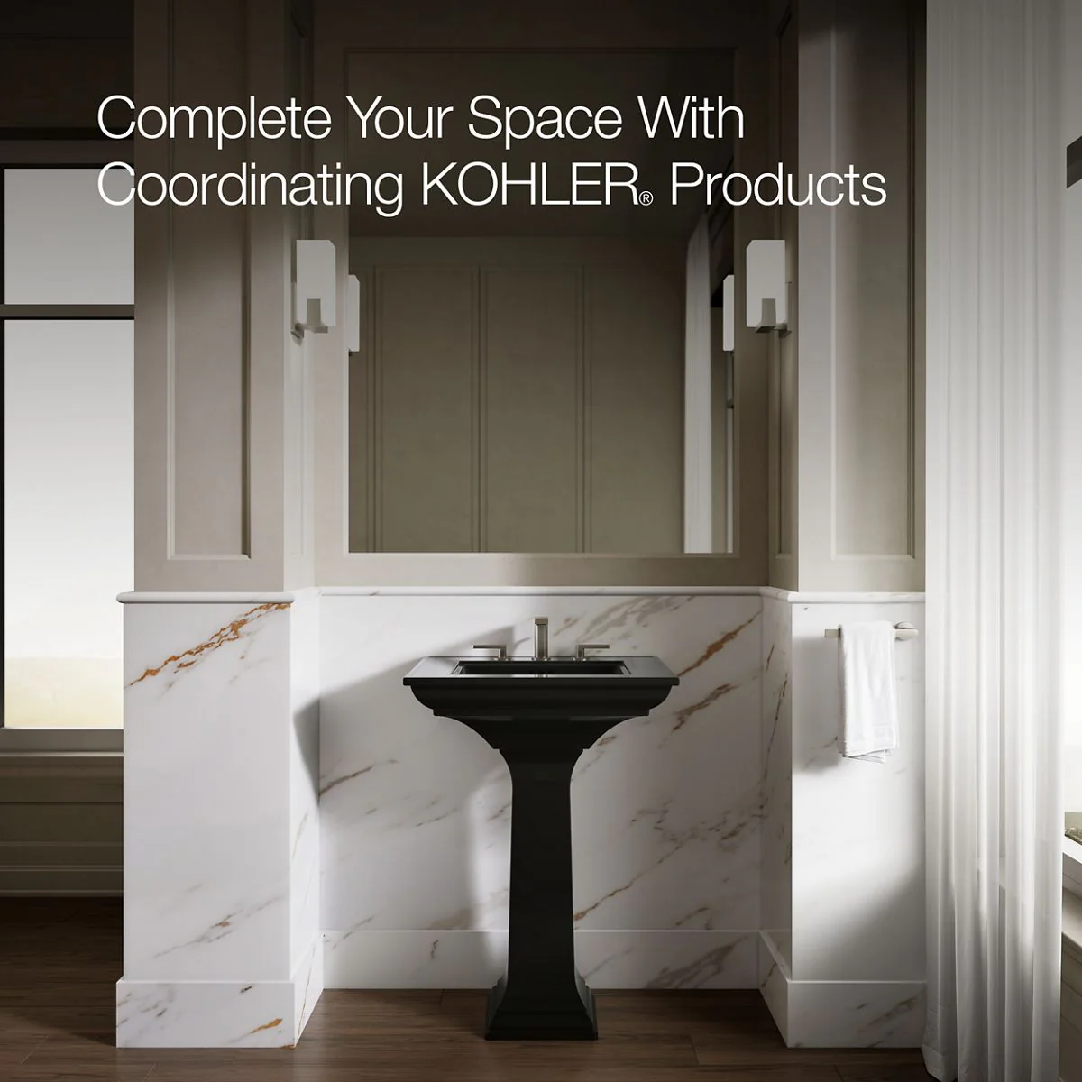 KOHLER K-2344-8 Memoirs Stately Pedestal Sink Combination with 8" Widespread - Image 28