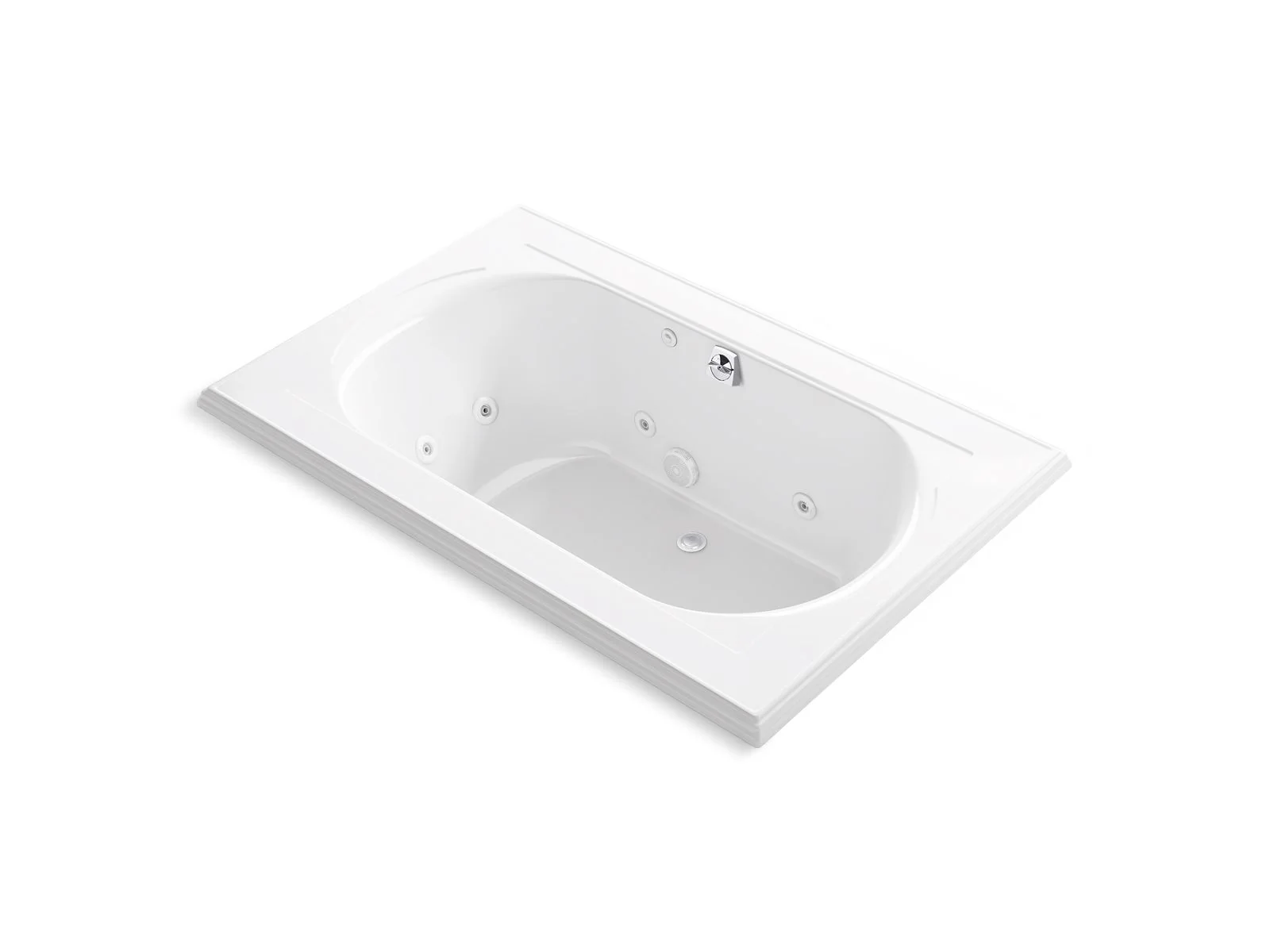 KOHLER K-1170-JHH Memoirs 66" x 42" drop-in whirlpool bath