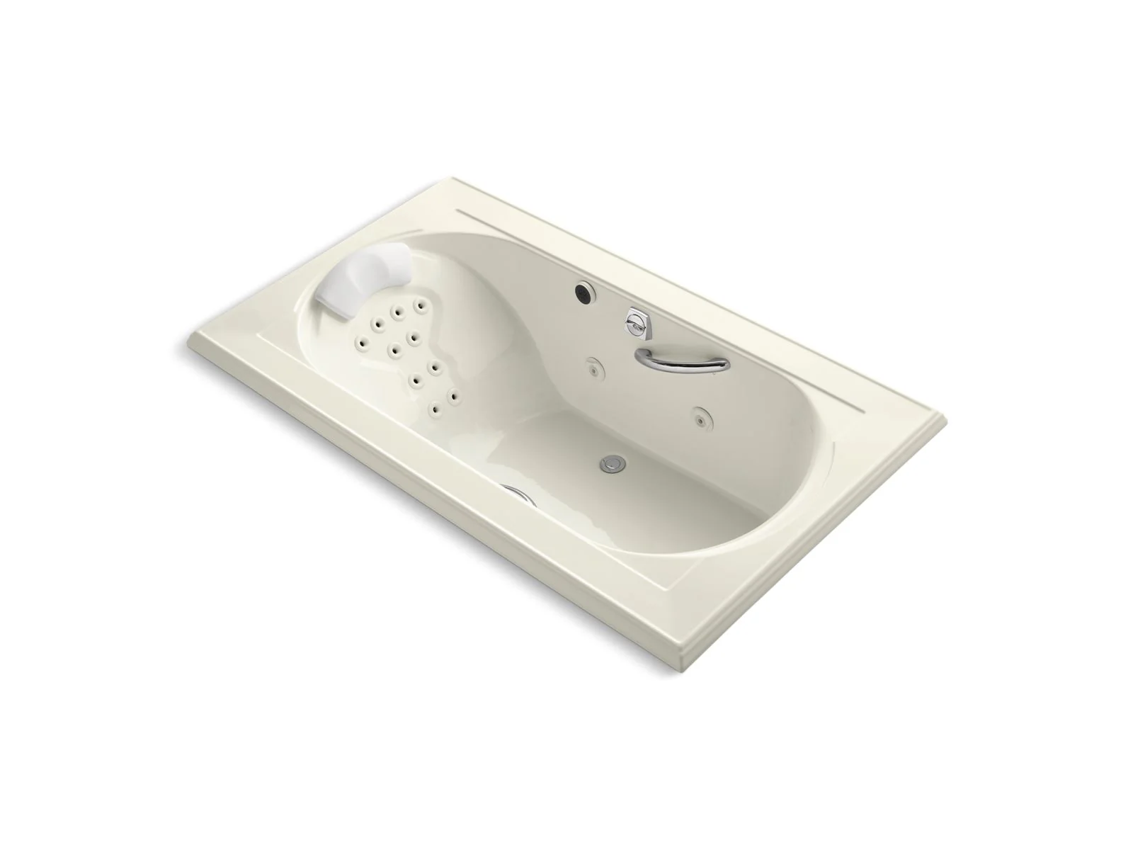 KOHLER K-1418-M Memoirs 72" x 42" drop-in heated whirlpool bath - Image 2