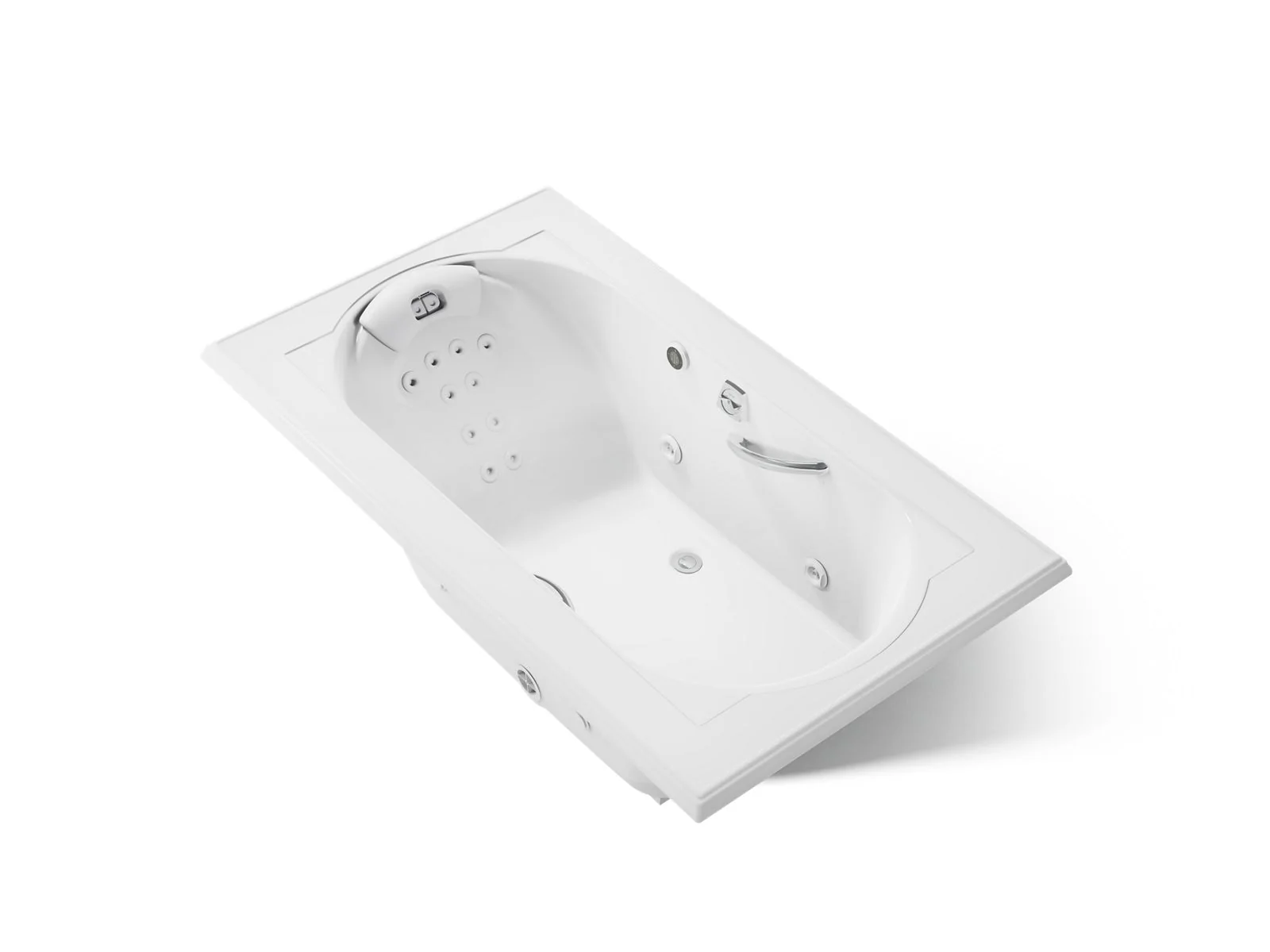 KOHLER K-1418-M Memoirs 72" x 42" drop-in heated whirlpool bath - Image 8