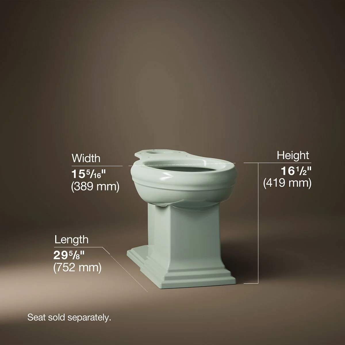KOHLER K-5626 Memoirs Elongated bowl with concealed trapway - Image 21