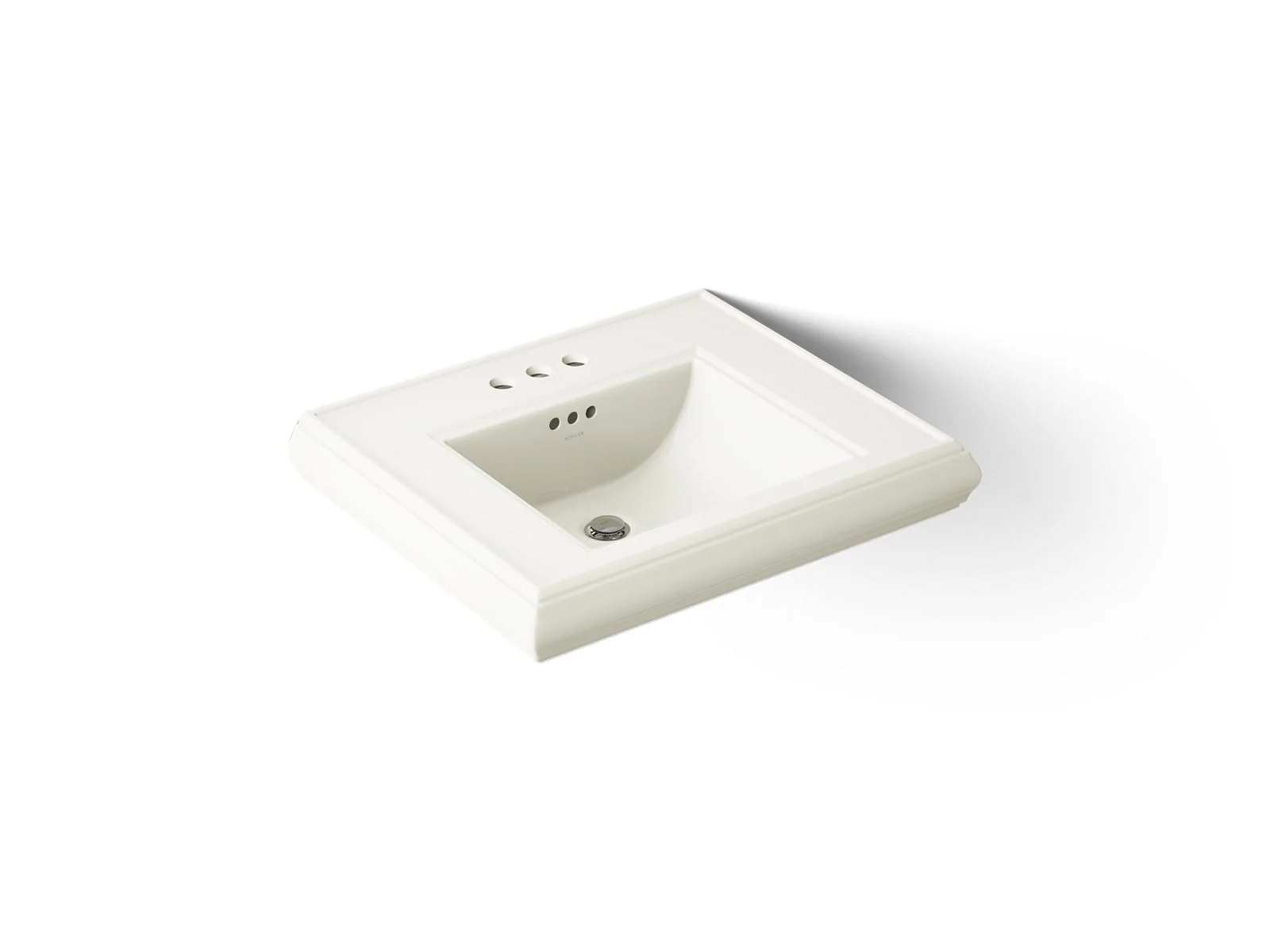 KOHLER K-2239-4 Memoirs Pedestal/console table bathroom sink basin with 4" centerset faucet holes - Image 12