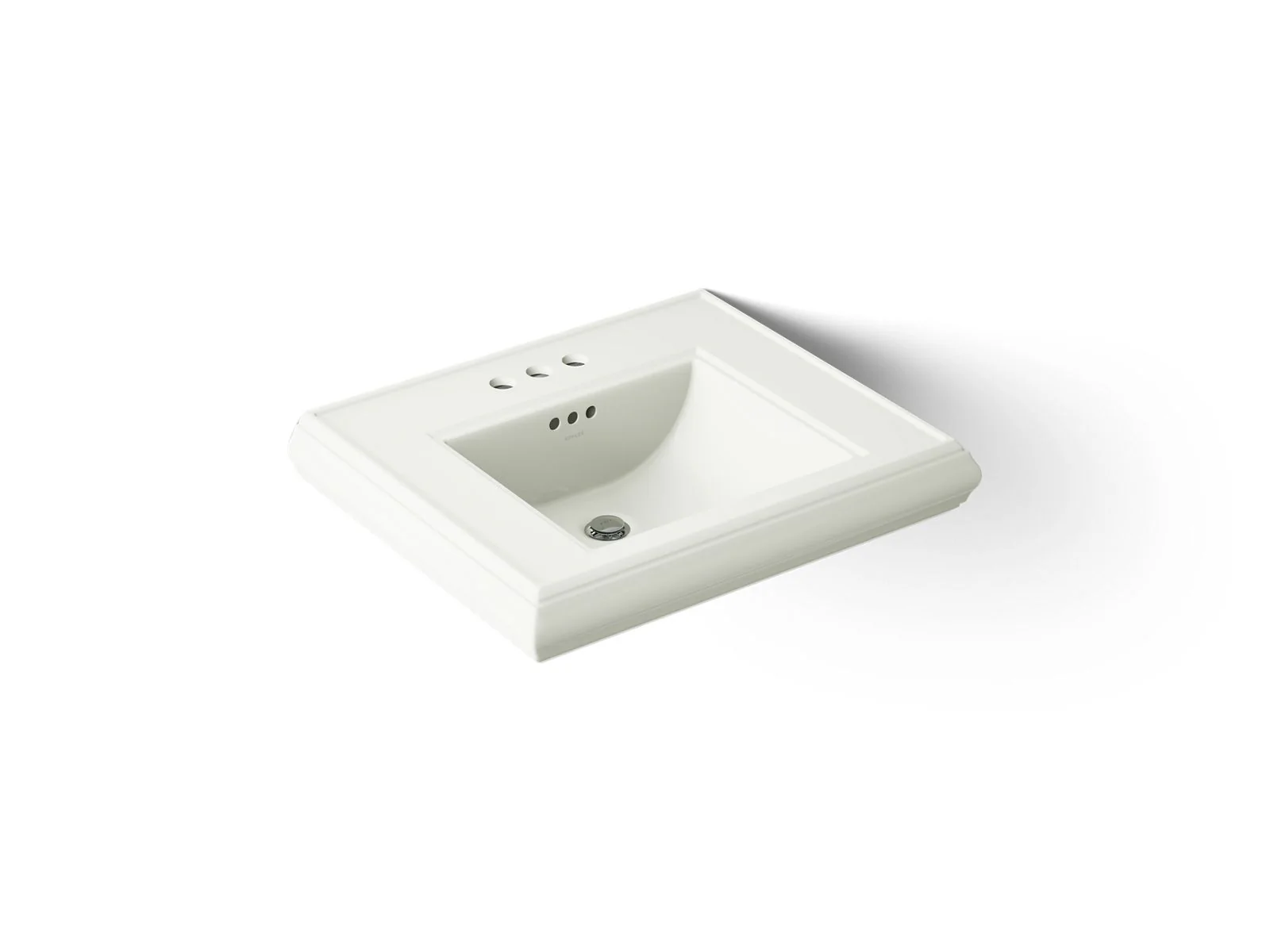 KOHLER K-2239-4 Memoirs Pedestal/console table bathroom sink basin with 4" centerset faucet holes - Image 7