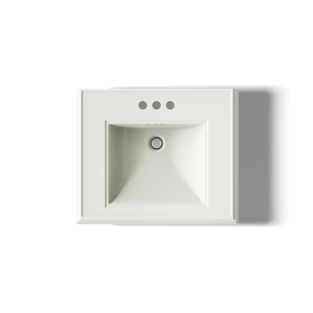 KOHLER K-2239-4 Memoirs Pedestal/console table bathroom sink basin with 4" centerset faucet holes - Image 9