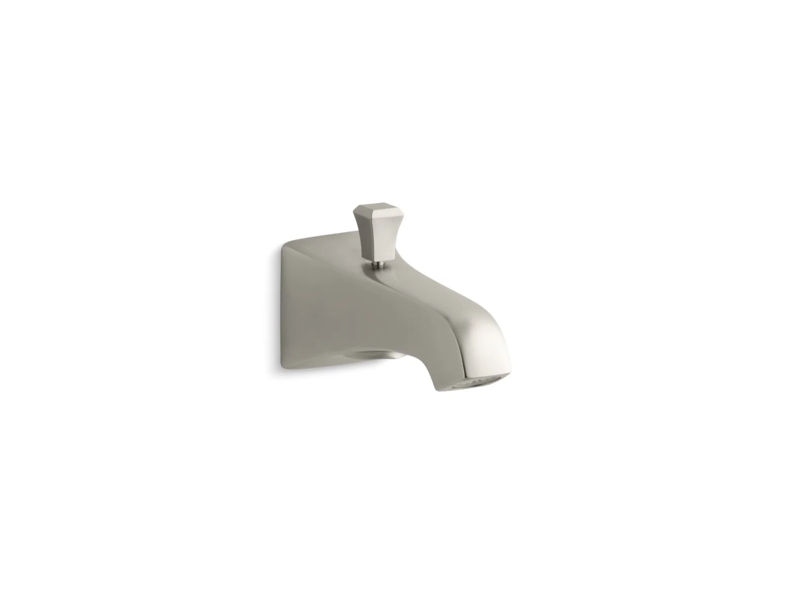 KOHLER K-496-V Memoirs Wall-mount bath spout with Deco design and diverter