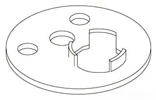KOHLER K-79361 Mounting Plate, Plated