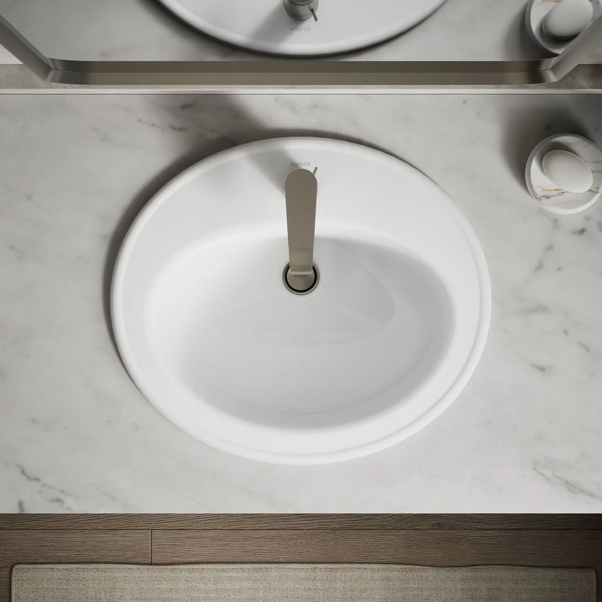 KOHLER K-2196-1 Pennington 20-1/4" oval drop-in bathroom sink - Image 18