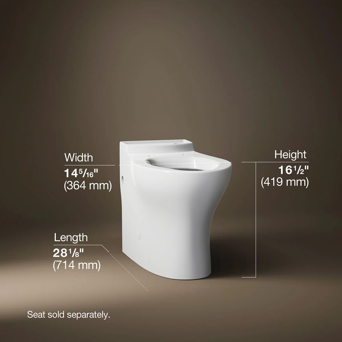 KOHLER K-4326 Persuade Elongated toilet bowl with skirted trapway - Image 8