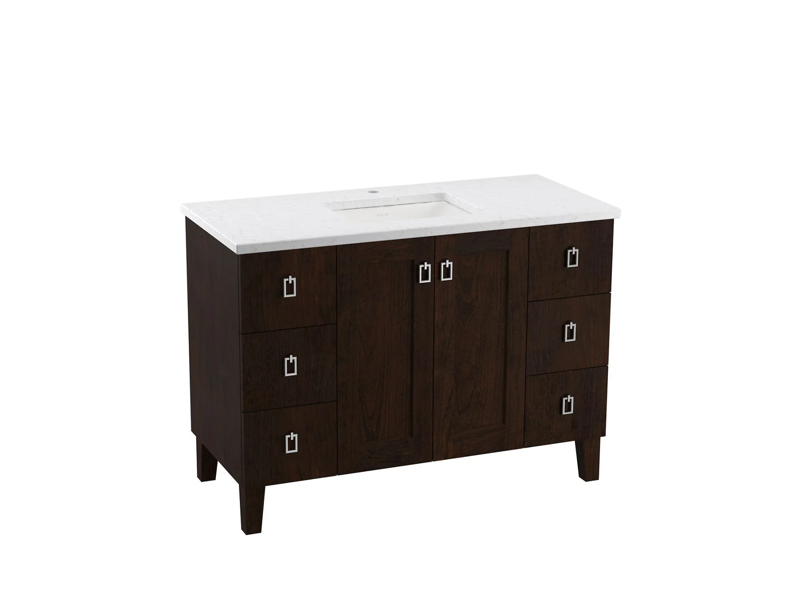 KOHLER K-99535-LG Poplin 48" bathroom vanity cabinet - Image 2