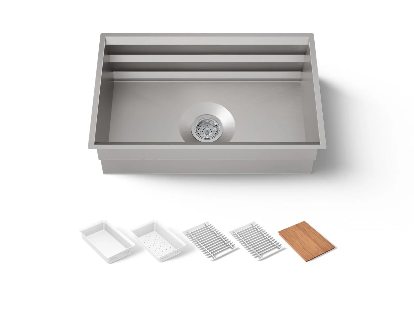 KOHLER K-23651 Prolific 29" undermount single-bowl workstation kitchen sink - Image 2