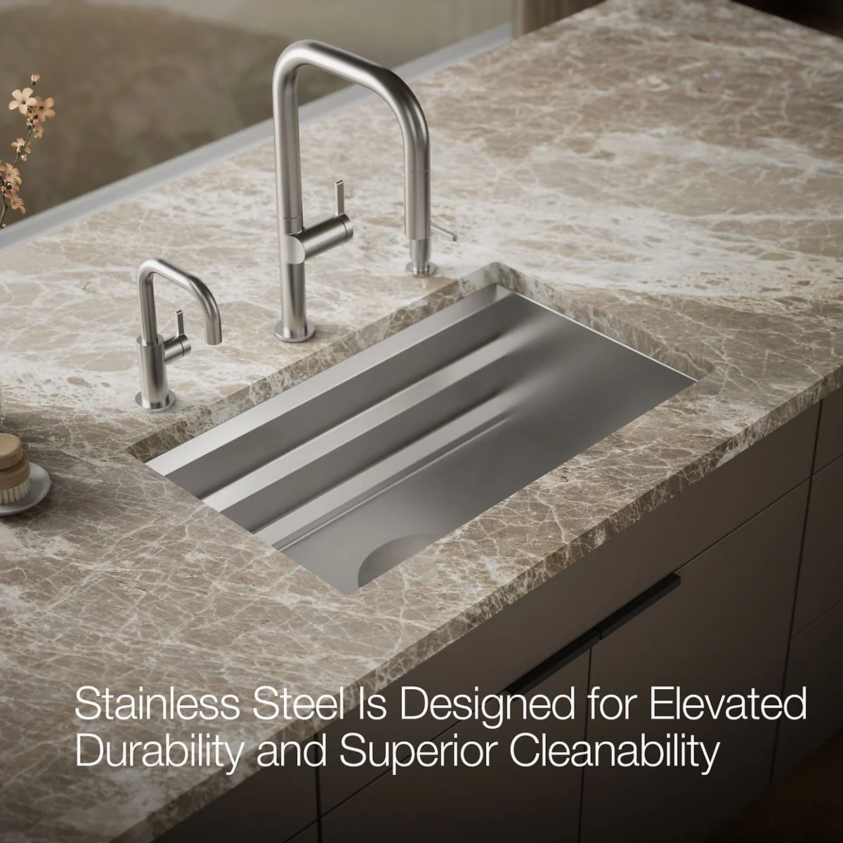 KOHLER K-23651 Prolific 29" undermount single-bowl workstation kitchen sink - Image 5