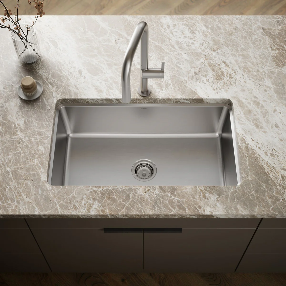 KOHLER K-31466-1 Prologue 33" top-/undermount single-bowl kitchen sink - Image 3