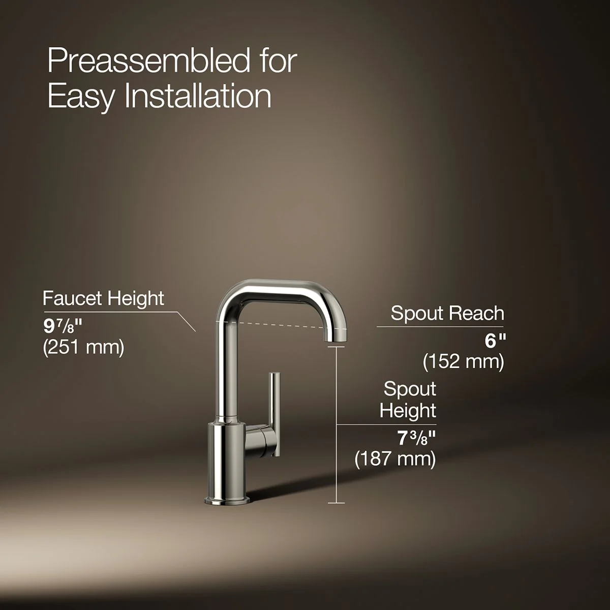 KOHLER K-7509 Purist Single-handle bar sink faucet - Image 19