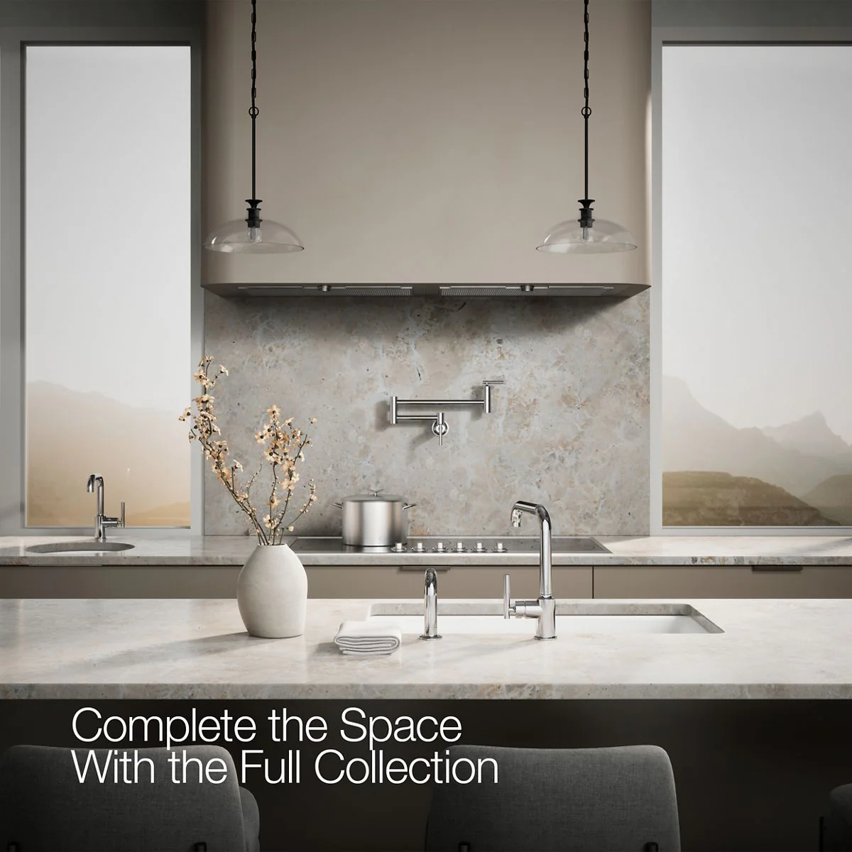KOHLER K-7508 Purist Single-handle kitchen sink faucet with side sprayer - Image 26