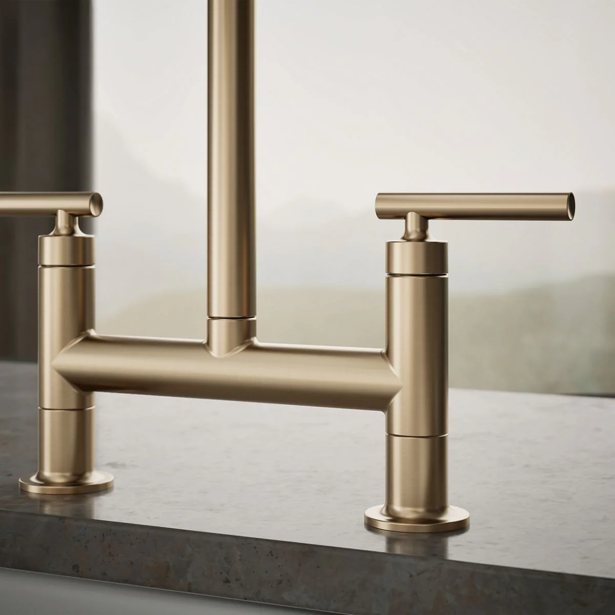 KOHLER K-7547-4 Purist Two-hole bridge kitchen sink faucet - Image 21