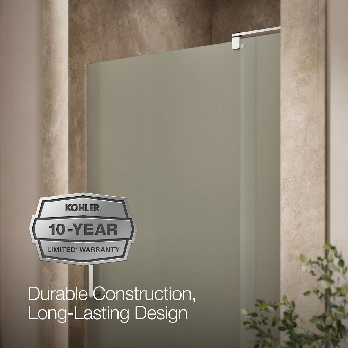 KOHLER K-707531-D3 Revel Pivot shower door, 70" H x 35-1/8 - 40" W, with 5/16" thick Frosted glass - Image 16