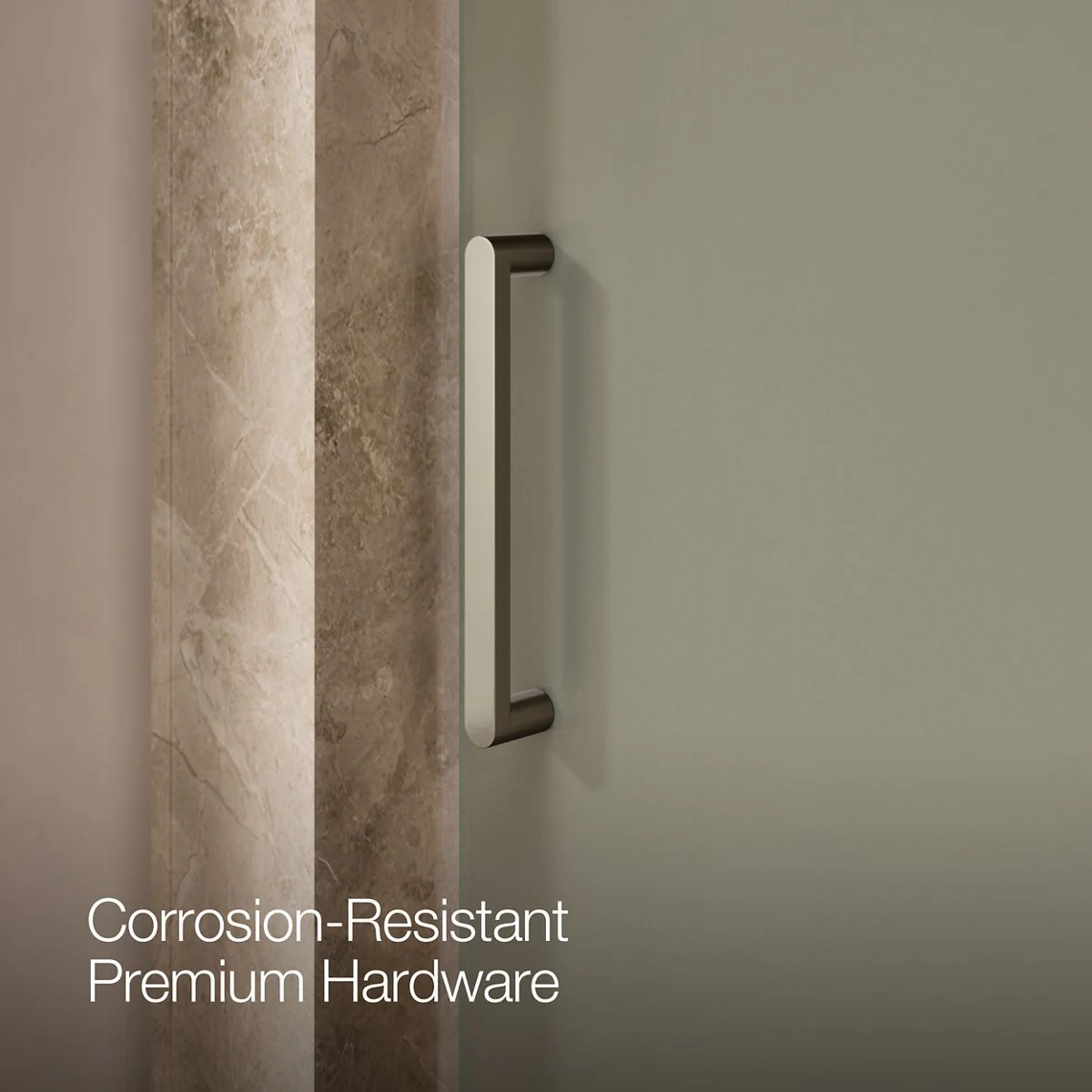 KOHLER K-707541-D3 Revel Pivot shower door, 70" H x 39-1/8 - 44" W, with 5/16" thick Frosted glass - Image 12