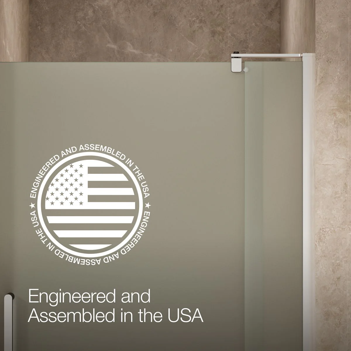 KOHLER K-707541-D3 Revel Pivot shower door, 70" H x 39-1/8 - 44" W, with 5/16" thick Frosted glass - Image 7