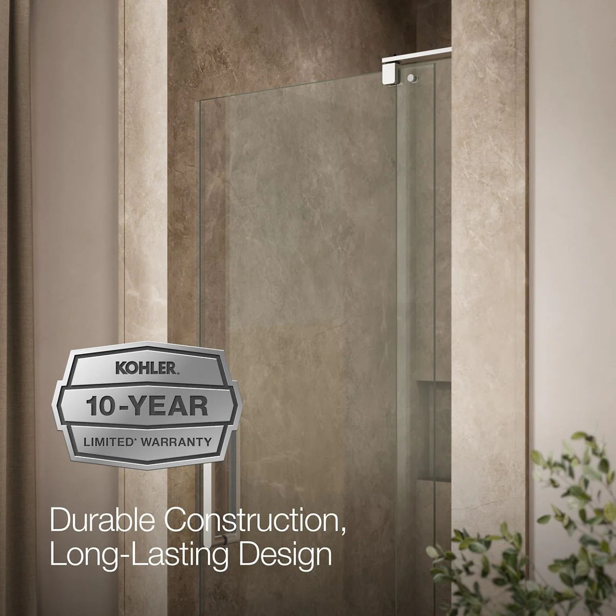 KOHLER K-707506-L Revel Pivot shower door, 74" H x 27-5/16 - 31-1/8" W, with 5/16" thick Crystal Clear glass - Image 18