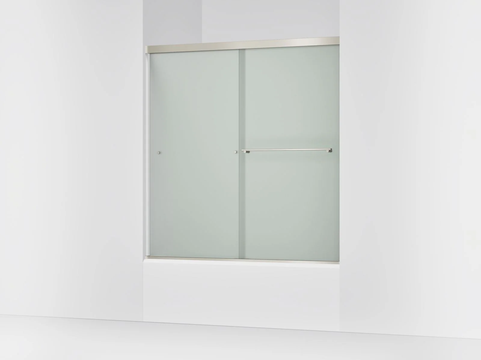 KOHLER K-707002-D3 Revel Sliding bath door, 62" H x 56-5/8 - 59-5/8" W, with 5/16" thick Frosted glass - Image 7