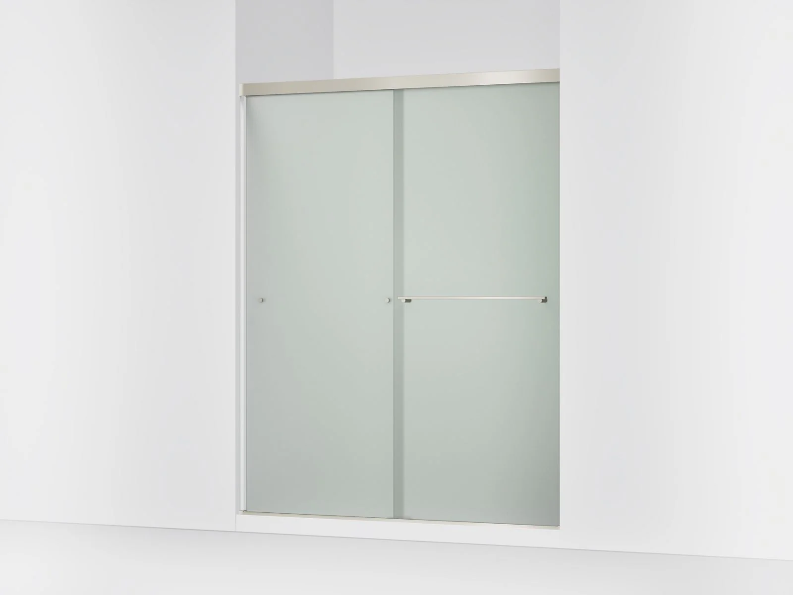 KOHLER K-707206-D3 Revel Sliding shower door, 76" H x 56-5/8 - 59-5/8" W, with 5/16" thick Frosted glass - Image 9