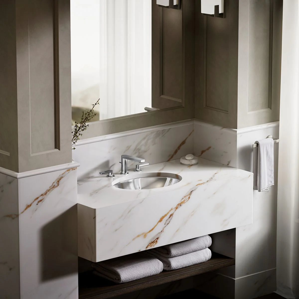 KOHLER K-2602-MU Rhythm 23-1/4" oval undermount bathroom sink, no overflow - Image 5