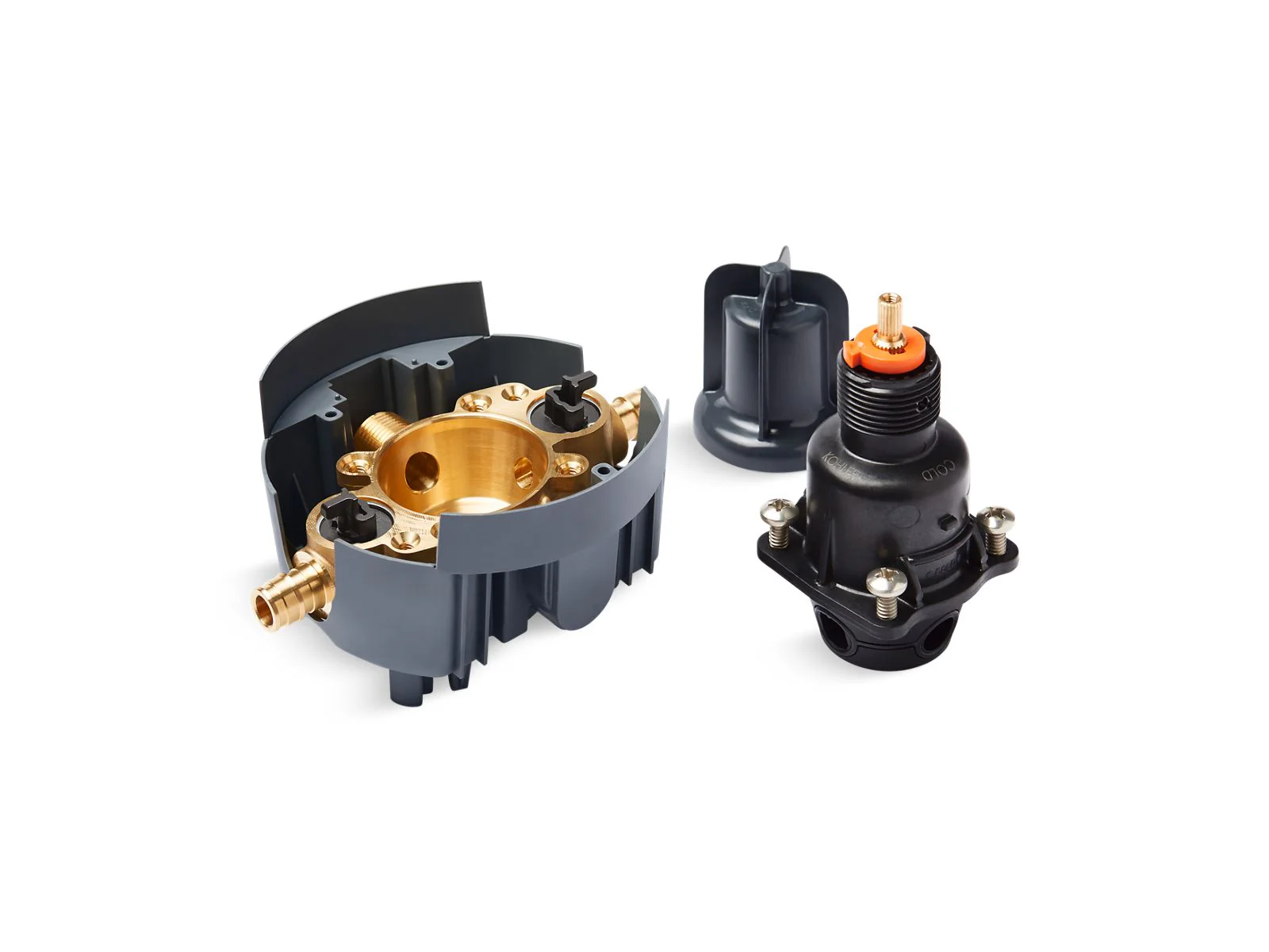 KOHLER K-8304-US Rite-Temp Pressure-balancing valve body and cartridge kit with service stops and PEX expansion connections - Image 2