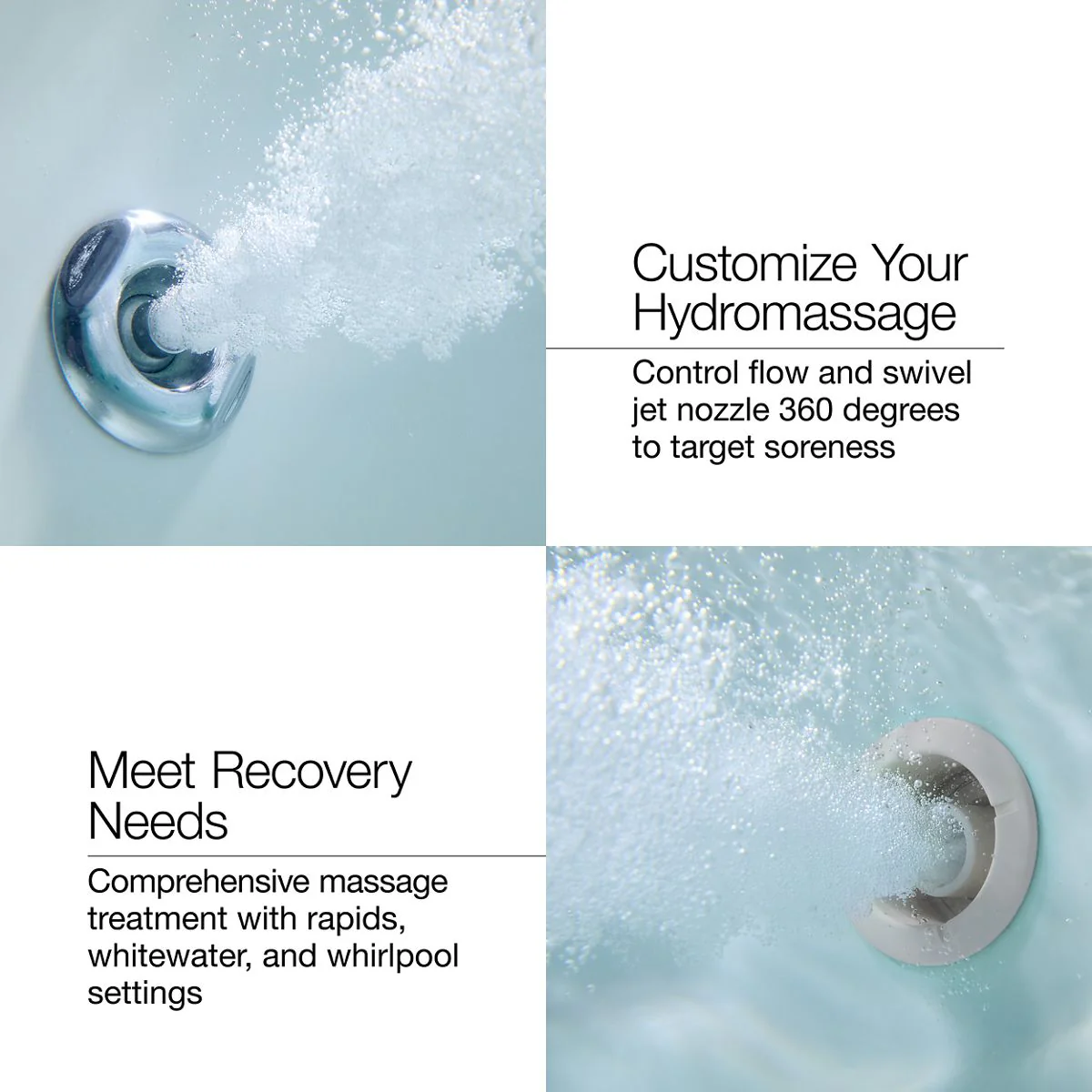 KOHLER K-1394-H3 RiverBath 66" drop-in heated whirlpool bath - Image 5