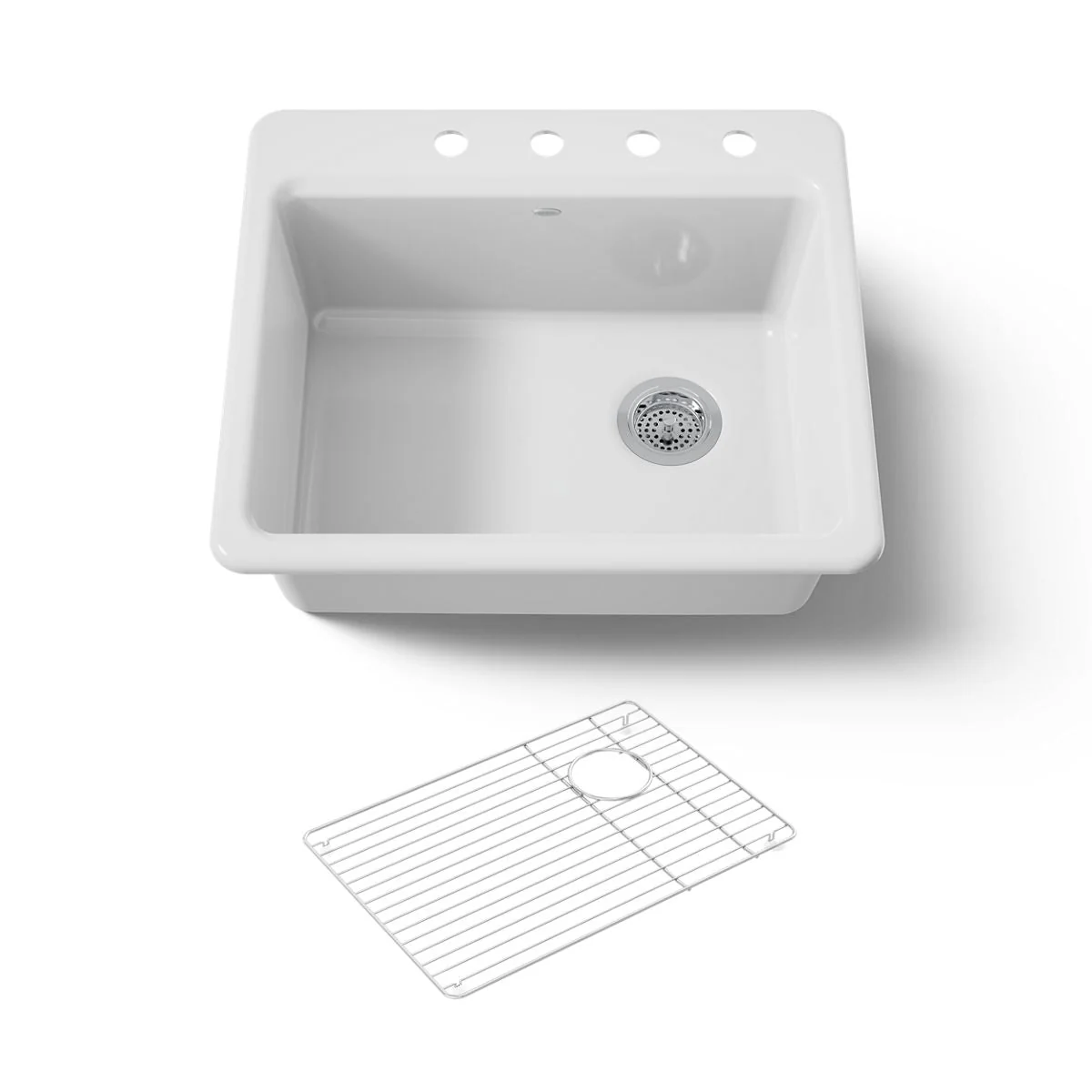 KOHLER K-5872-4A1 Riverby 25" top-mount single-bowl kitchen sink - Image 10