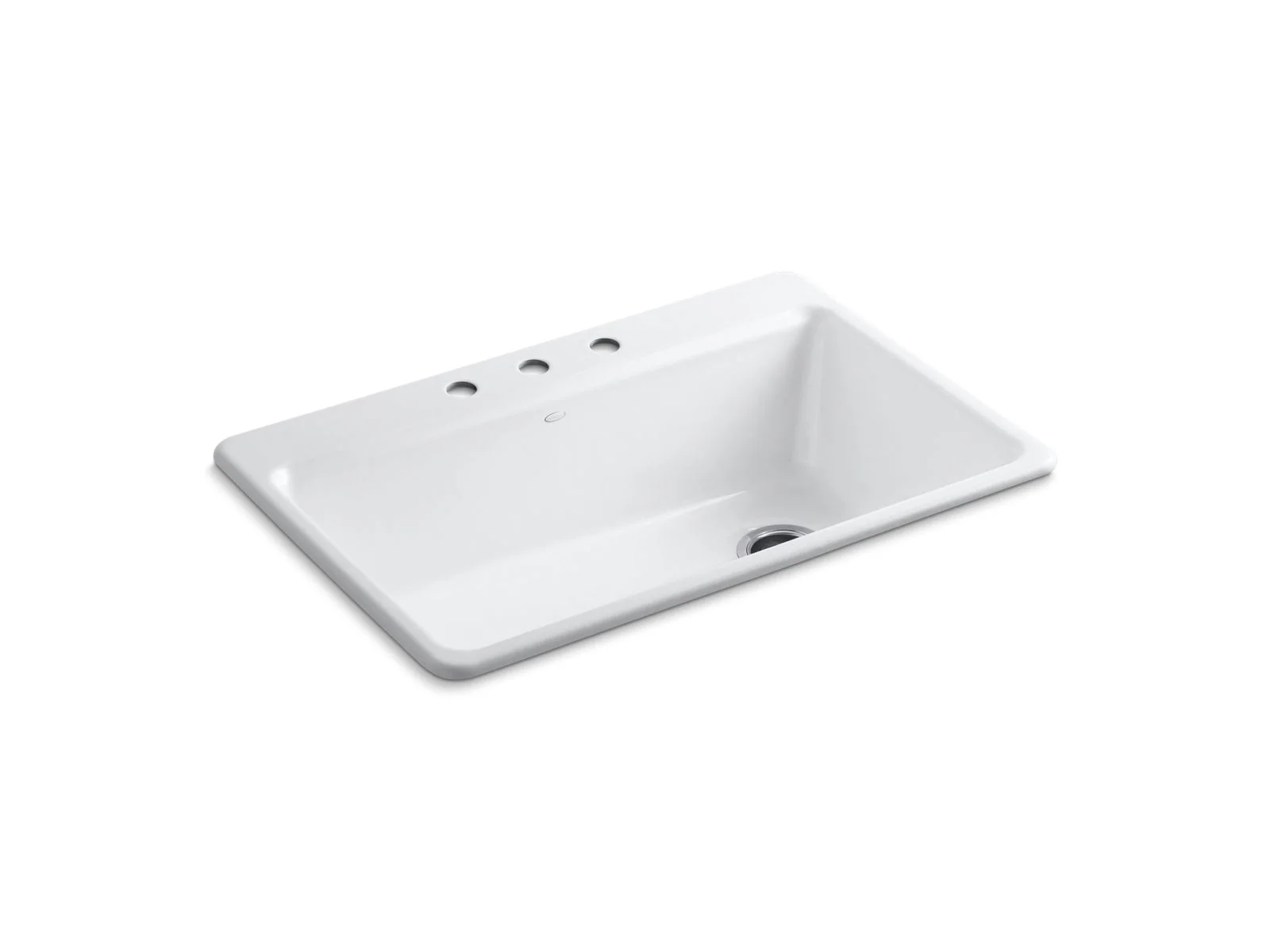 KOHLER K-5871-3A2 Riverby 33" top-mount single-bowl workstation kitchen sink