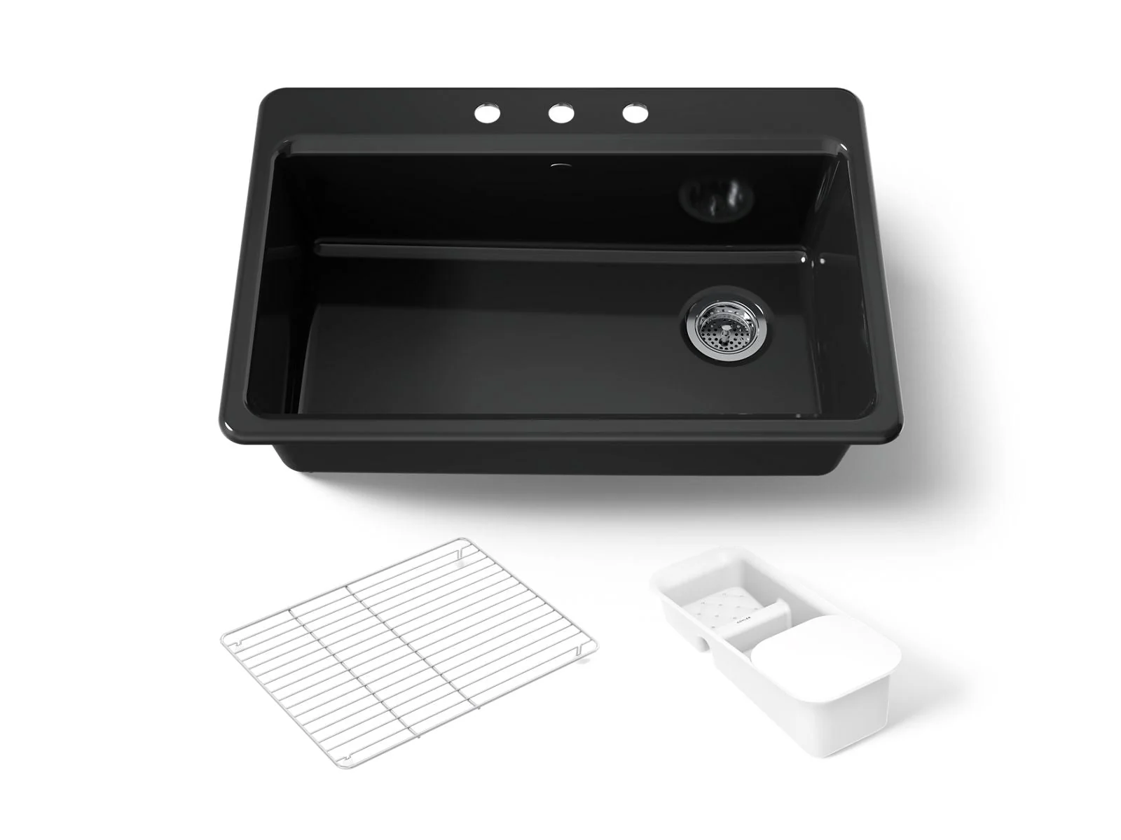 KOHLER K-5871-3A2 Riverby 33" top-mount single-bowl workstation kitchen sink - Image 11