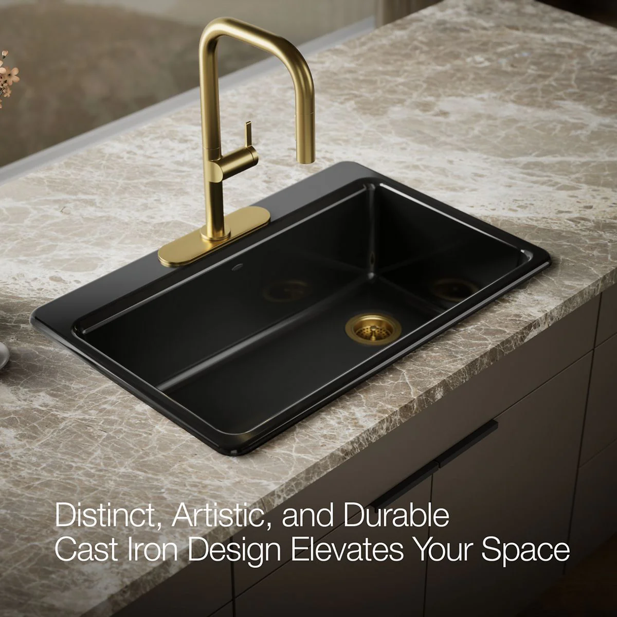 KOHLER K-5871-3A2 Riverby 33" top-mount single-bowl workstation kitchen sink - Image 14