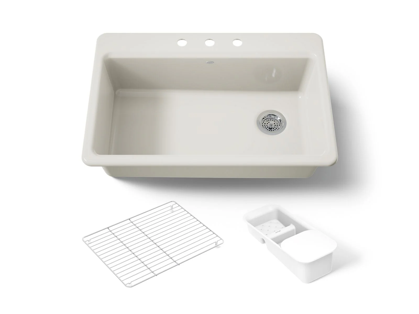KOHLER K-5871-3A2 Riverby 33" top-mount single-bowl workstation kitchen sink - Image 16