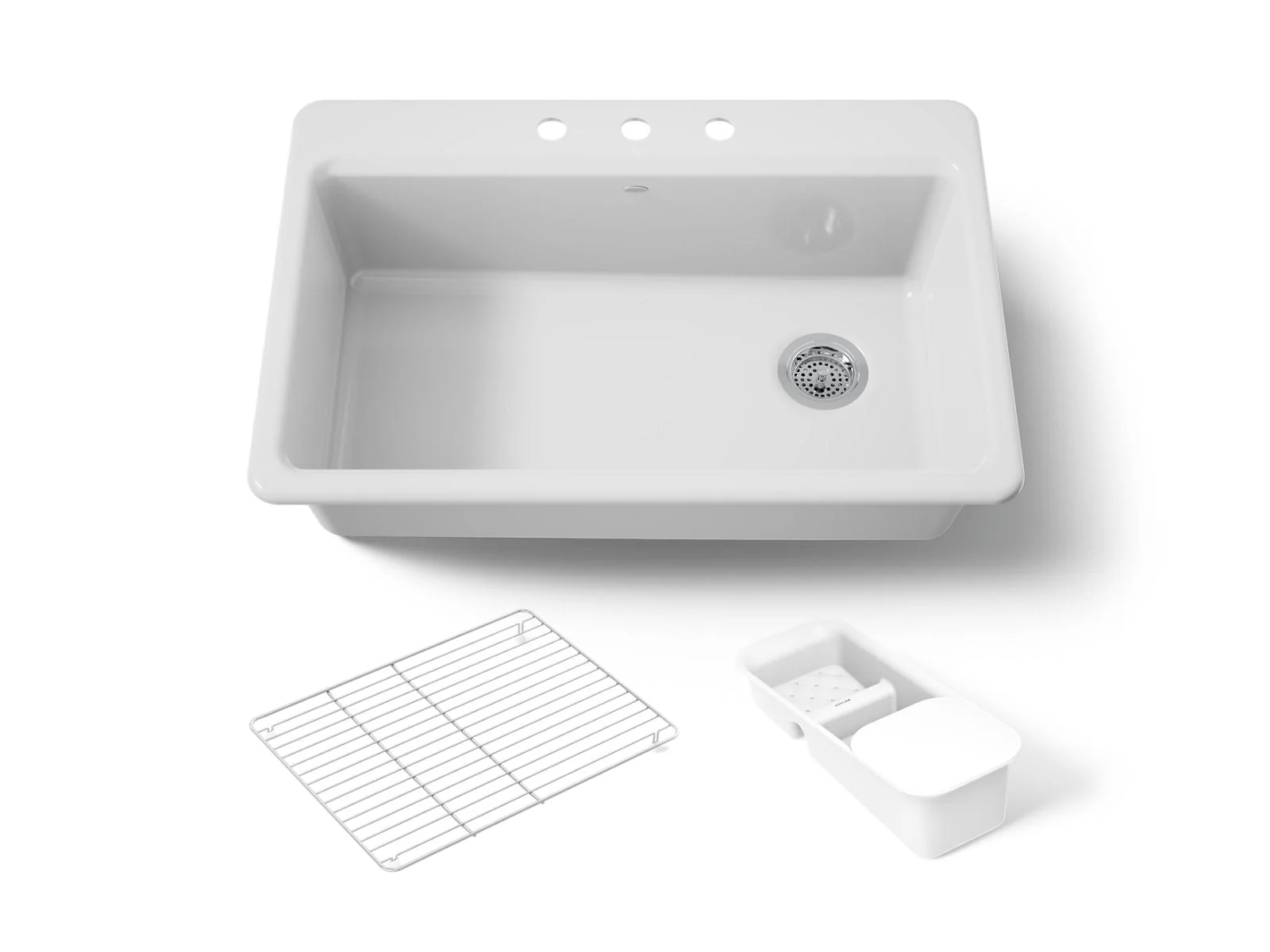 KOHLER K-5871-3A2 Riverby 33" top-mount single-bowl workstation kitchen sink - Image 6