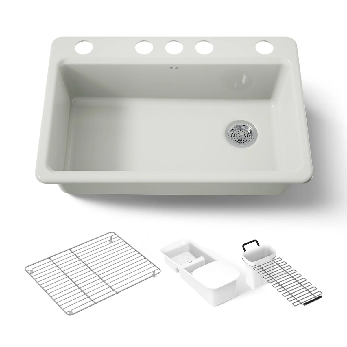 KOHLER K-5871-5UA3 Riverby 33" undermount single-bowl workstation kitchen sink - Image 39