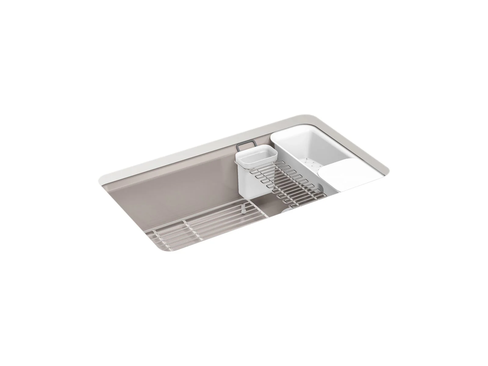 KOHLER K-5871-5UA3 Riverby 33" undermount single-bowl workstation kitchen sink - Image 8