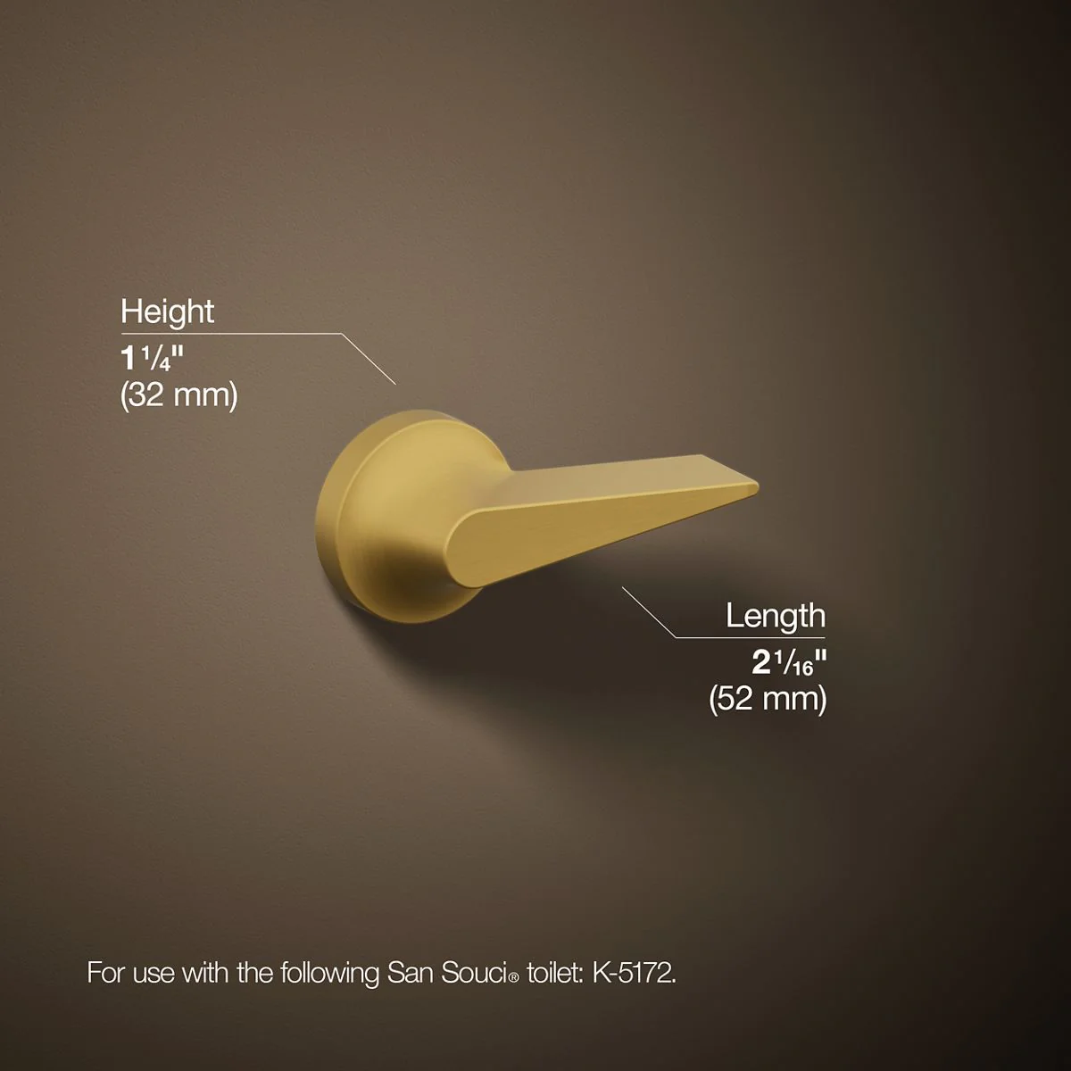 KOHLER K-9171-L San Souci Trip lever for K-5172 - Image 37